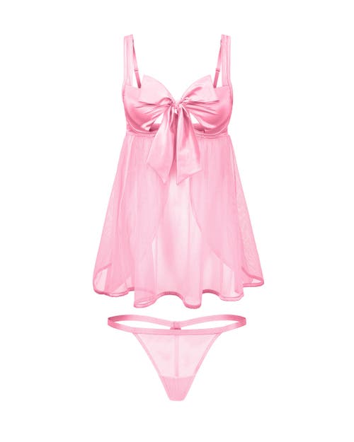 ADORE ME ADORE ME BESSIMA BABYDOLL & G-STRING SET LINGERIE