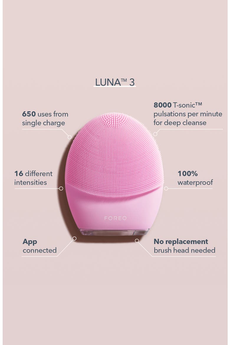 LUNA™ 3 Sensitive Skin Facial Cleansing & Firming Massage Device, Alternate, color, NO COLOR