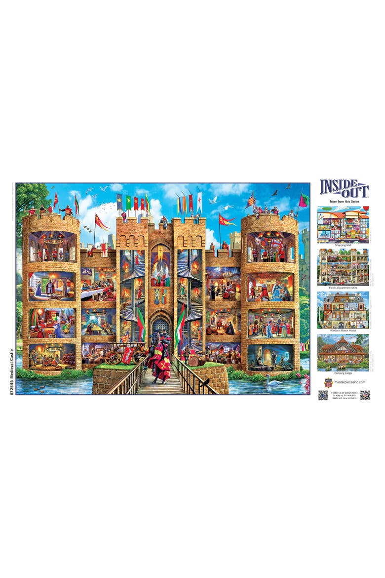 Medieval Castle 1000 Piece Jigsaw Puzzle, Alternate, color, Multicolor