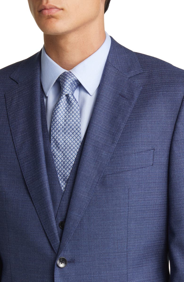 BOSS Jeckson Stretch Wool Blend Three-Piece Suit, Alternate, color, 