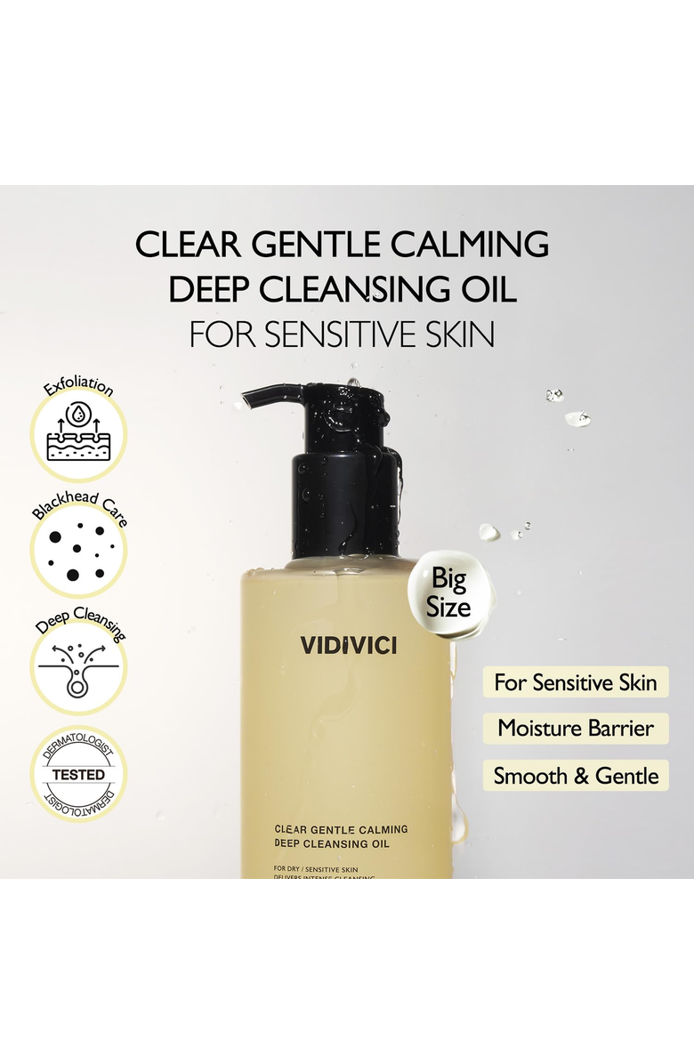 VIDIVICI Clear Gentle Calming Cleansing Oil, Alternate, color, NO COLOR
