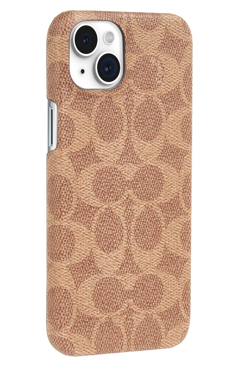 COACH iPhone 15 Plus Signature Phone Case, Alternate, color,