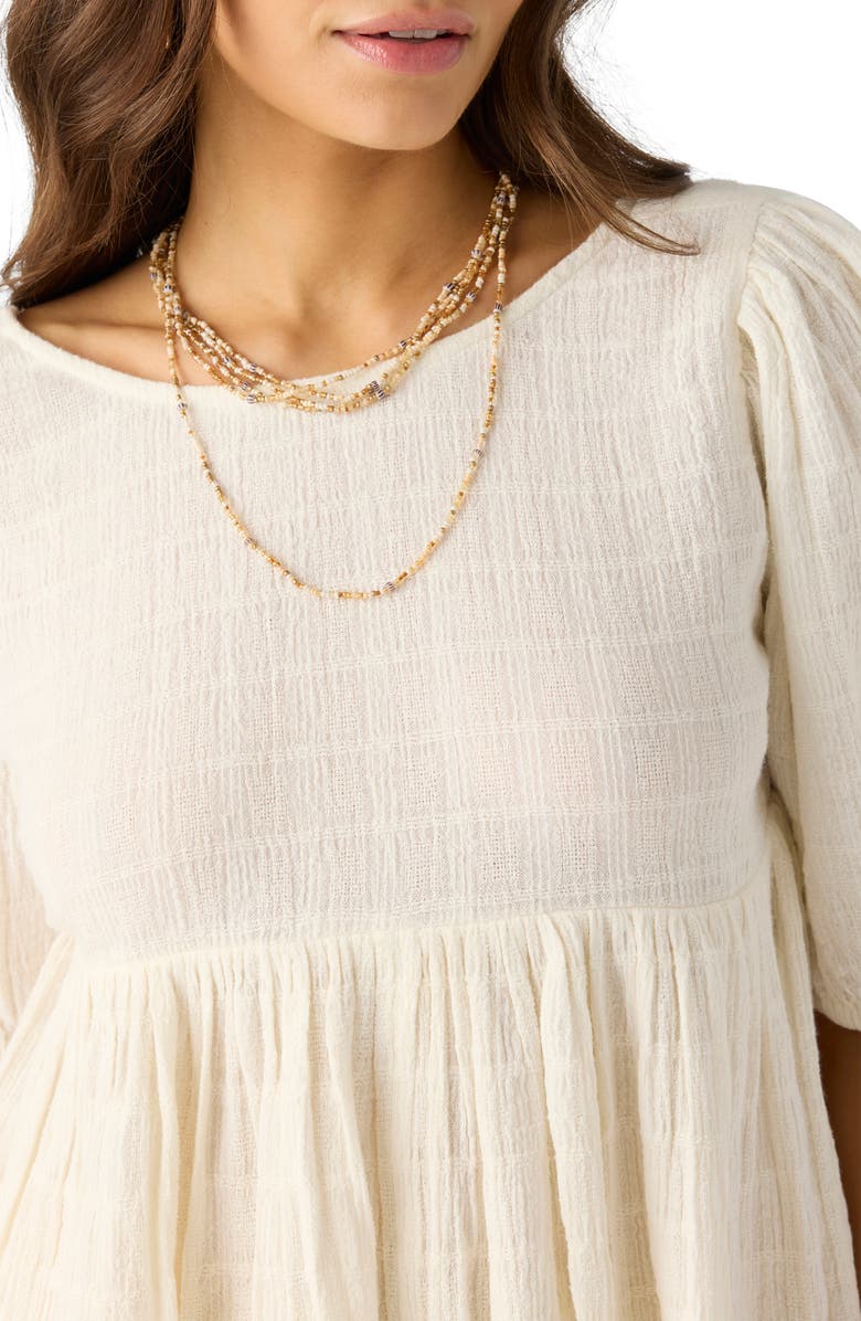 O'Neill Janette Open Back Cotton Gauze Top, Alternate, color, 