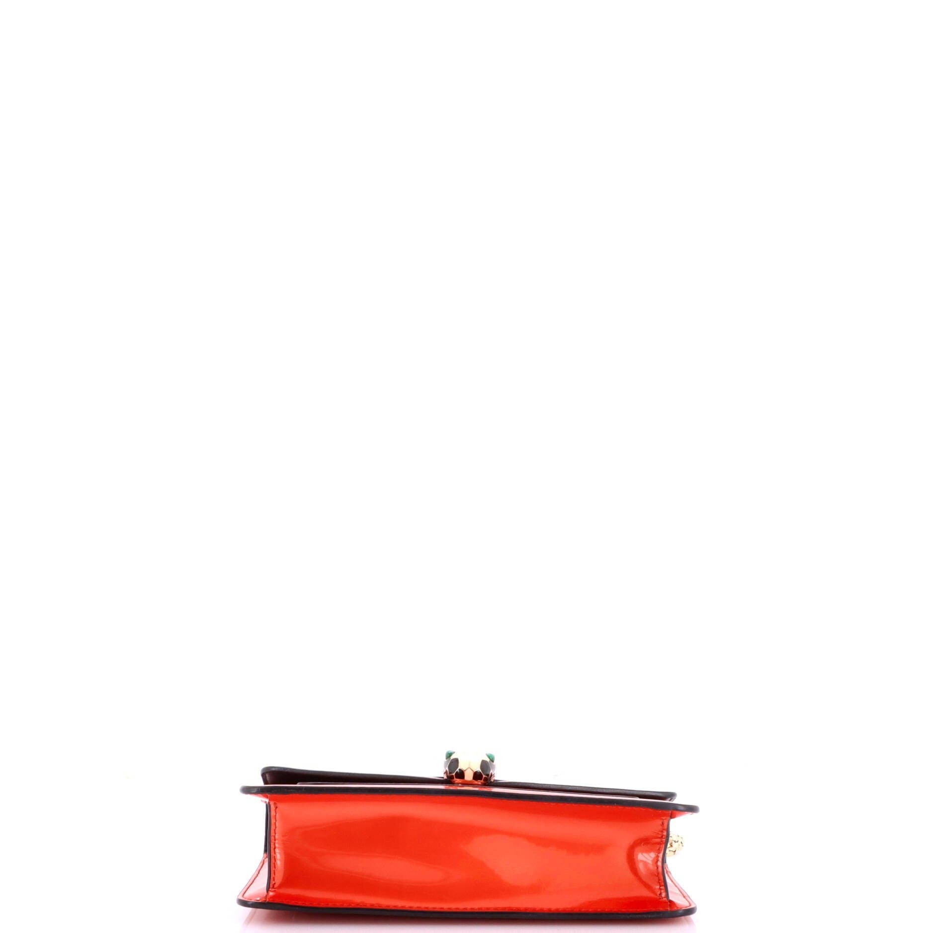 Serpenti Forever Shoulder Bag Metallic Leather Small, Alternate, color, Metallic Silver