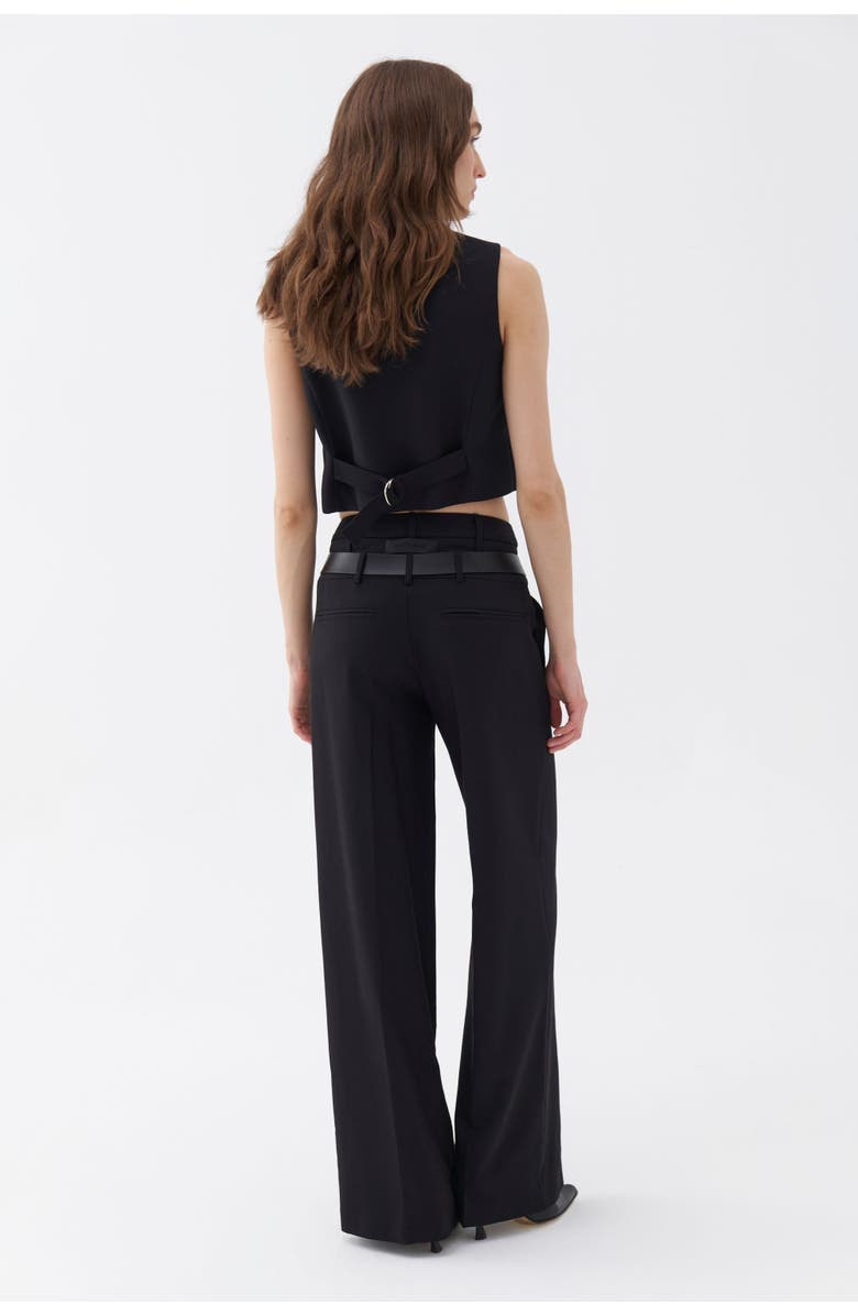 Nocturne Double Waist Belted Pants, Alternate, color, 