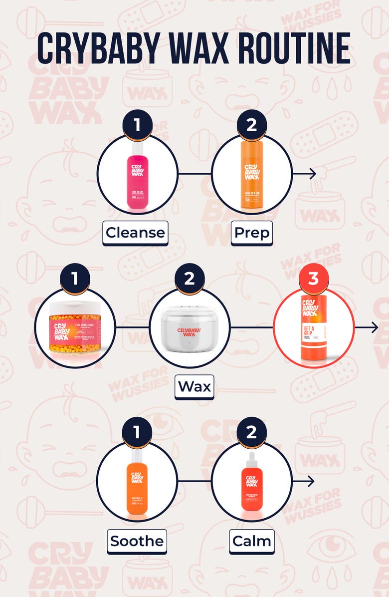 Crybaby Wax Get a Grip Face & Body 70-Piece Applicators Set, Alternate, color,