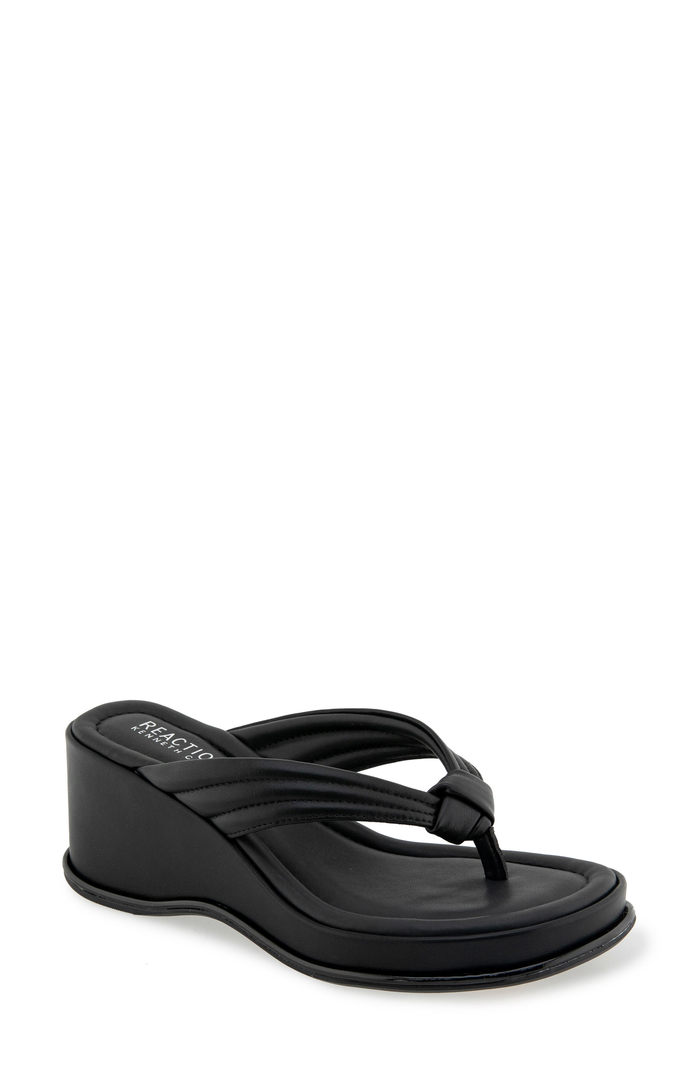 Reaction Kenneth Cole Rixton Platform Wedge Thong Sandal