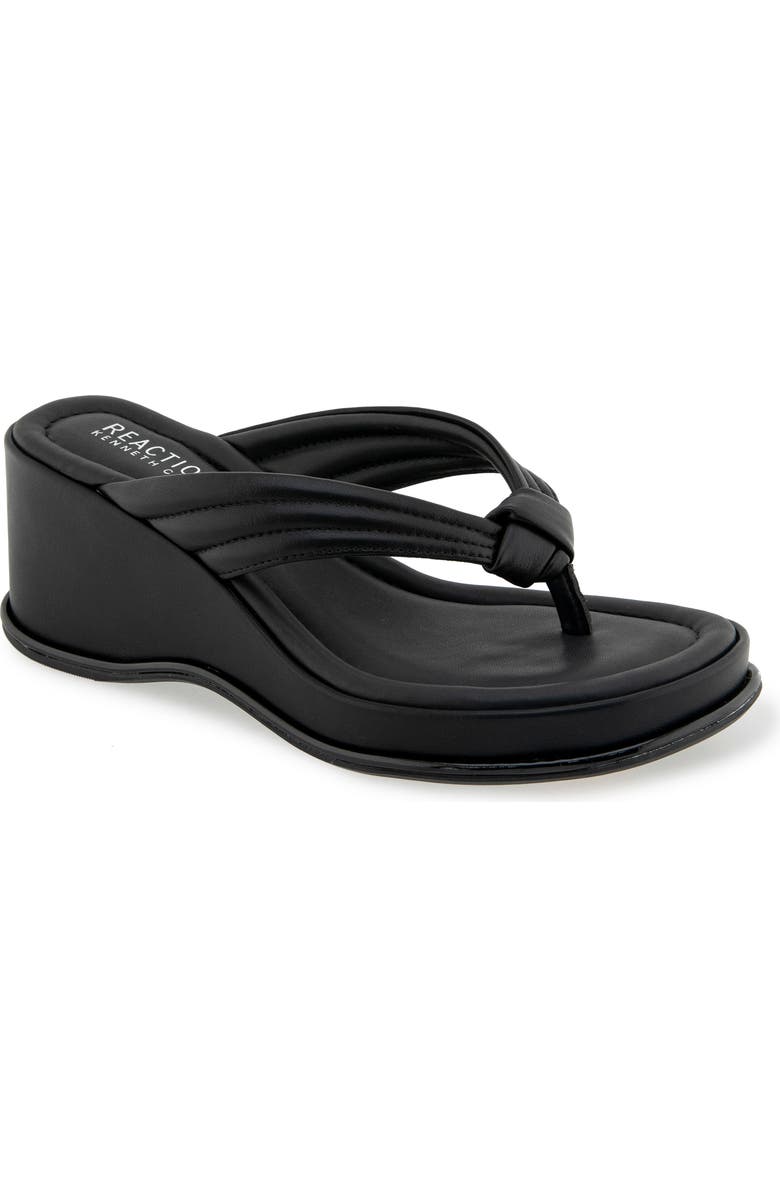 Reaction Kenneth Cole Rixton Platform Wedge Thong Sandal, Main, color,