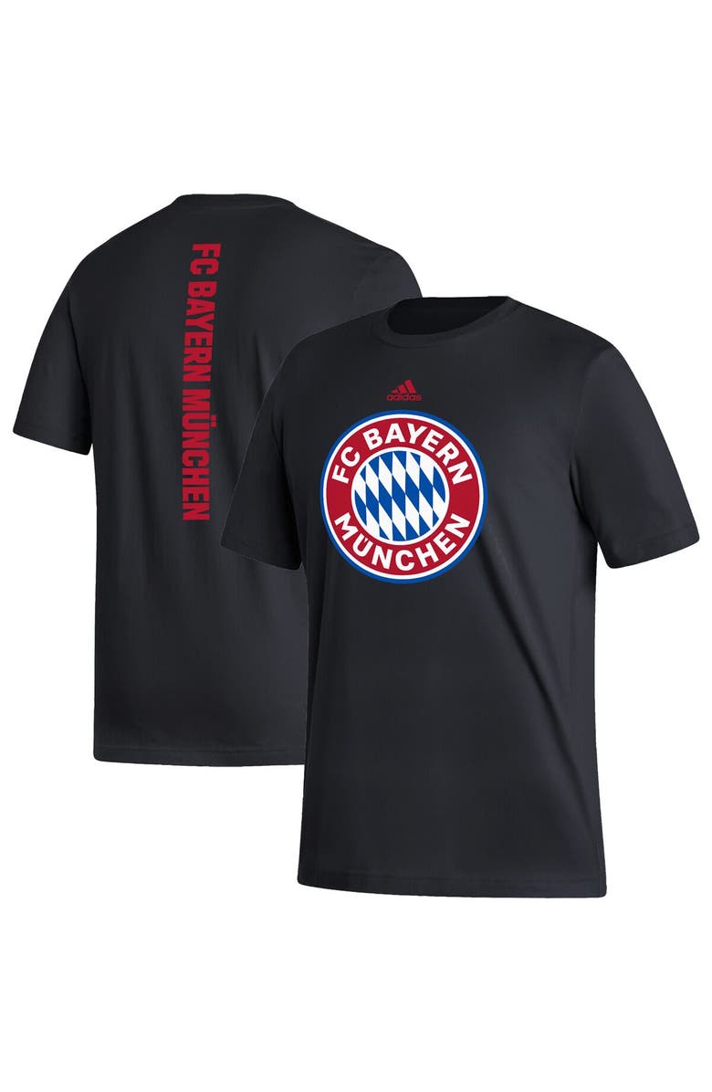 adidas Men's adidas Black Bayern Munich Vertical Back T-Shirt, Main, color, 