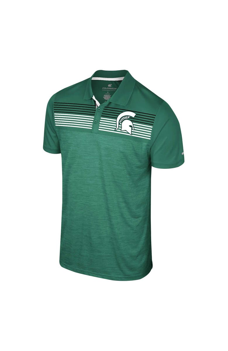 COLOSSEUM Men's Colosseum Green Michigan State Spartans Big & Tall Langmore Polo, Alternate, color, Green