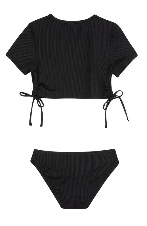 Gottex Kids Summer Rib Short Sleeve Side Tie Swim Set