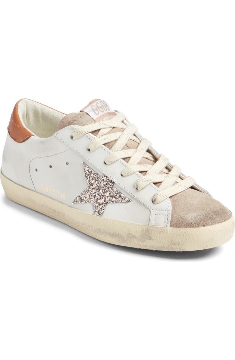 Golden Goose Super Star Sneaker, Main, color, White/ Beige/ Cinder/ Brown
