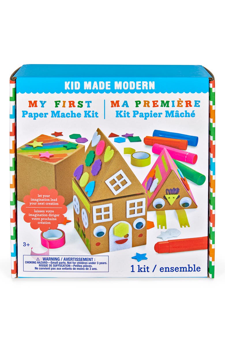 Kid Made Modern My First Paper Mâché Kit, Main, color,