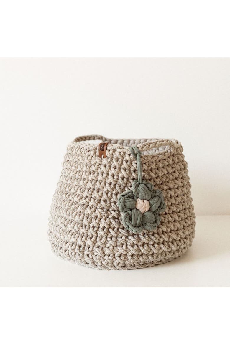 Toy Nursery Storage Basket Basic Recycled, Main, color, Beige Cord