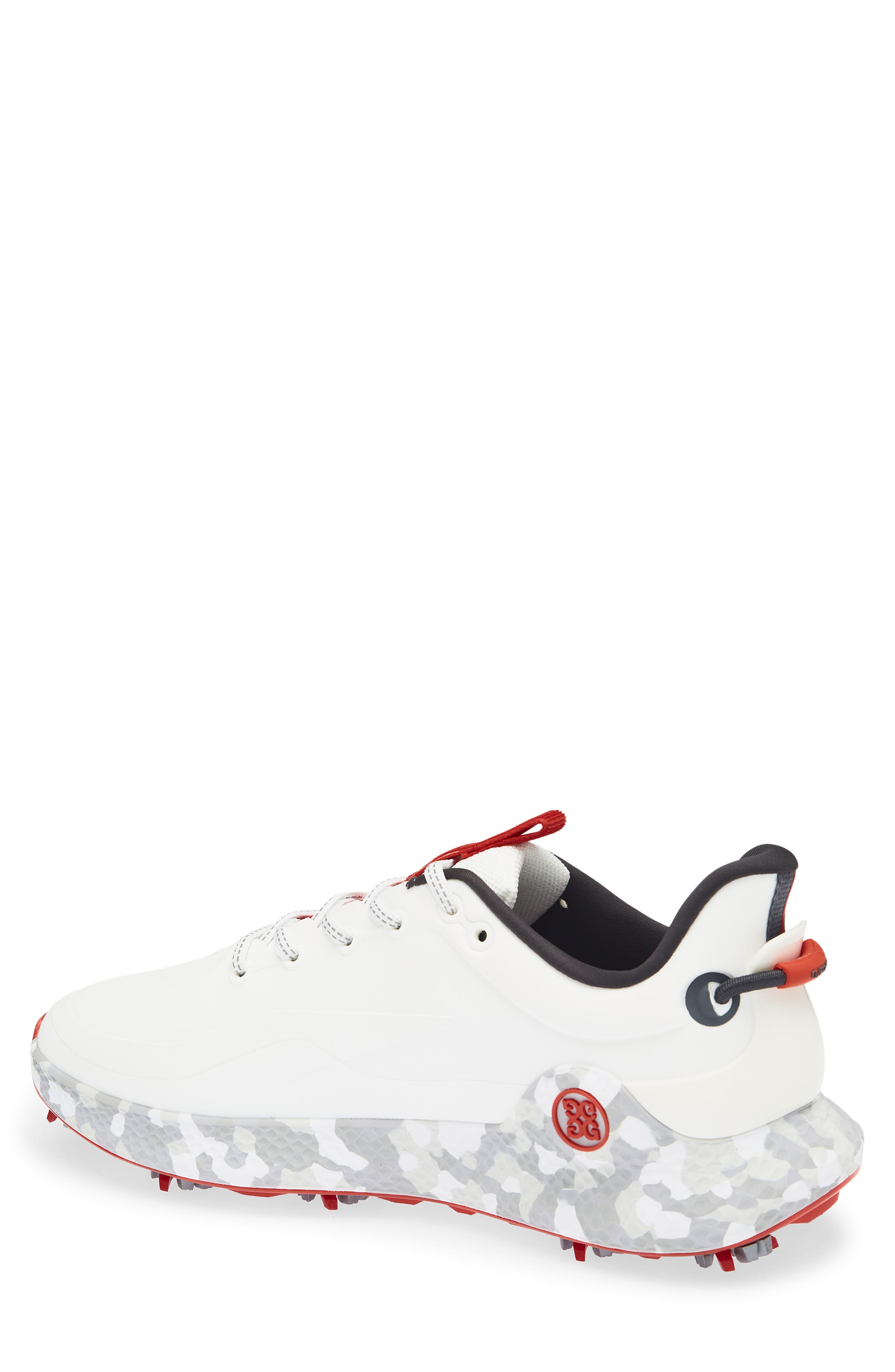 G/FORE MG4+ O2 G/LOCK Camo Mid Sole Golf Shoe, Alternate, color, Snow/ Charcoal