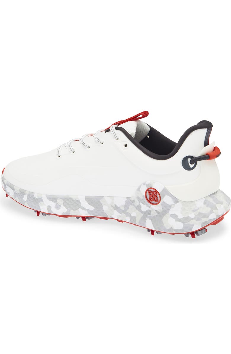 G/FORE MG4+ O2 G/LOCK Camo Mid Sole Golf Shoe, Alternate, color, Snow/ Charcoal
