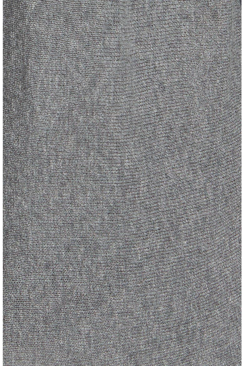 Drape Front Silk & Organic Cotton Layering Top, Alternate, color, ASH