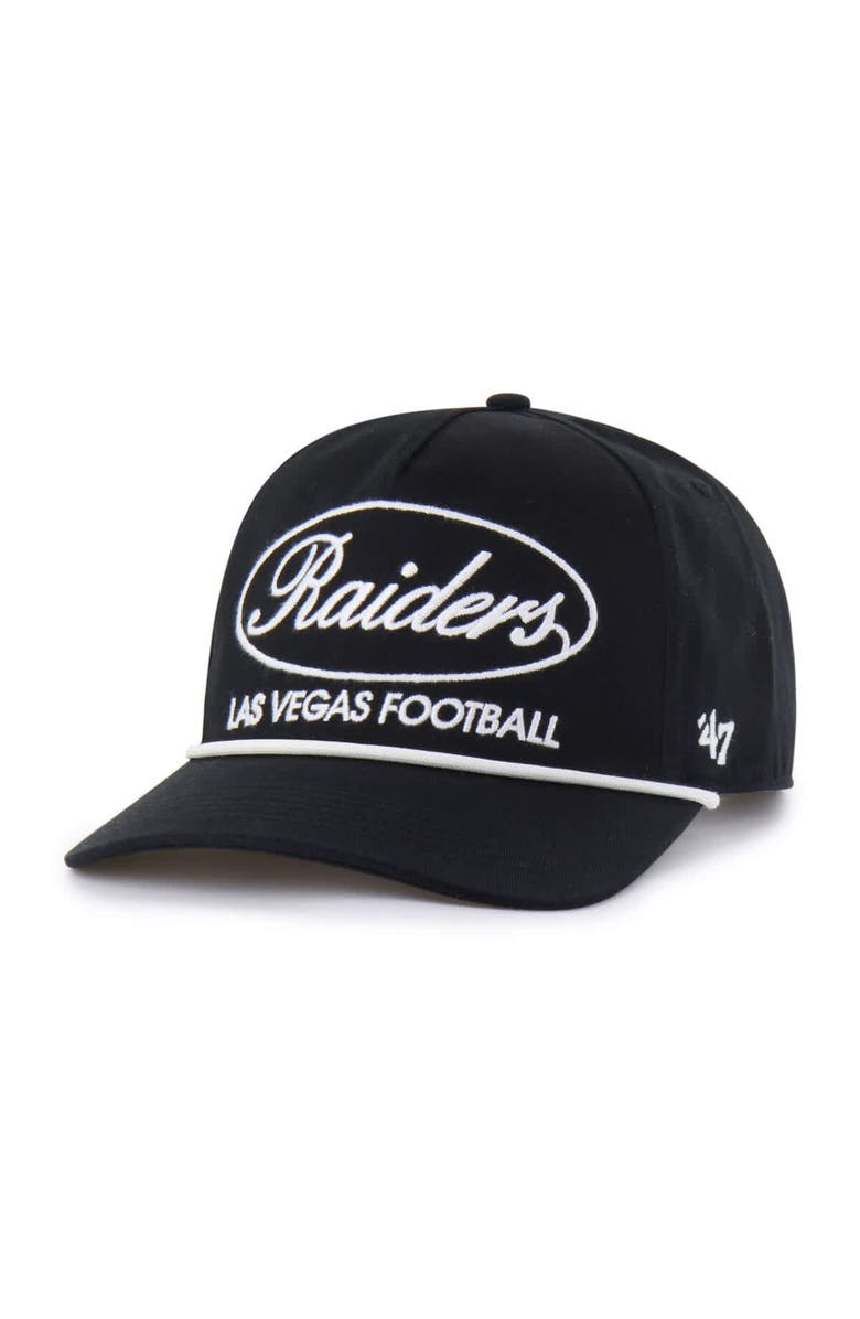 '47 Men's '47 Black Las Vegas Raiders Foundational Hitch Adjustable Hat, Alternate, color, Black