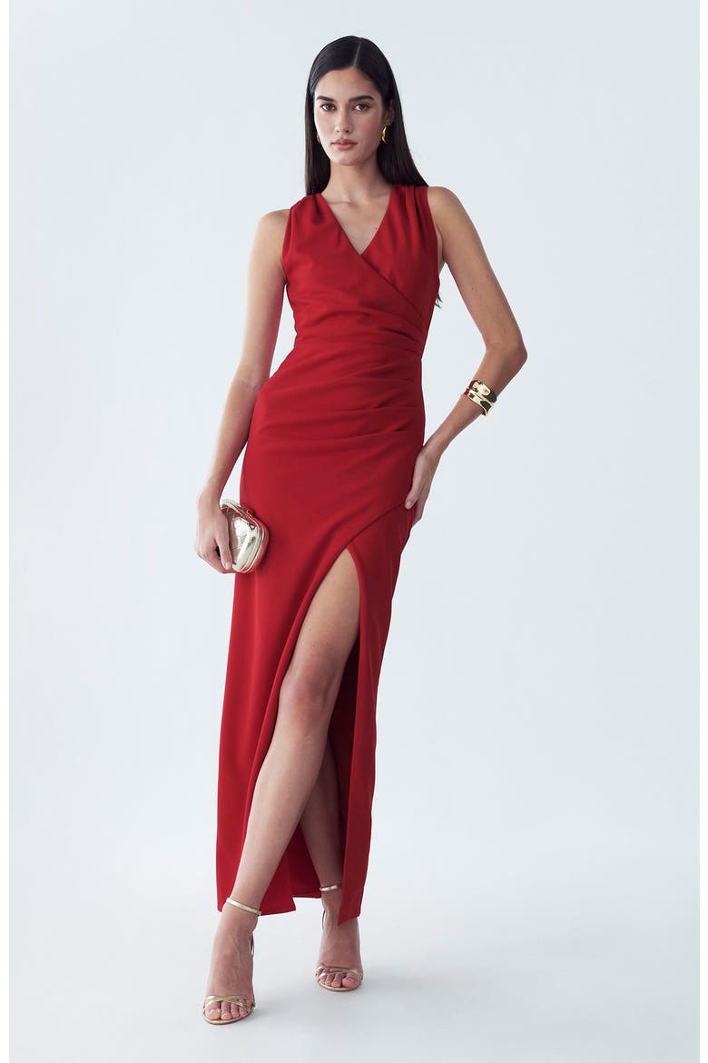 Merry Maxi Dress, Main, color, Scarlet