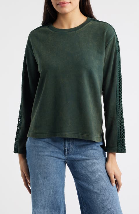 Detailed Sleeve Sweatshirt