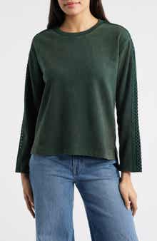 CITY BLUES Detailed Sleeve Sweatshirt