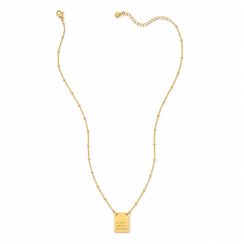 Act Justly Necklace