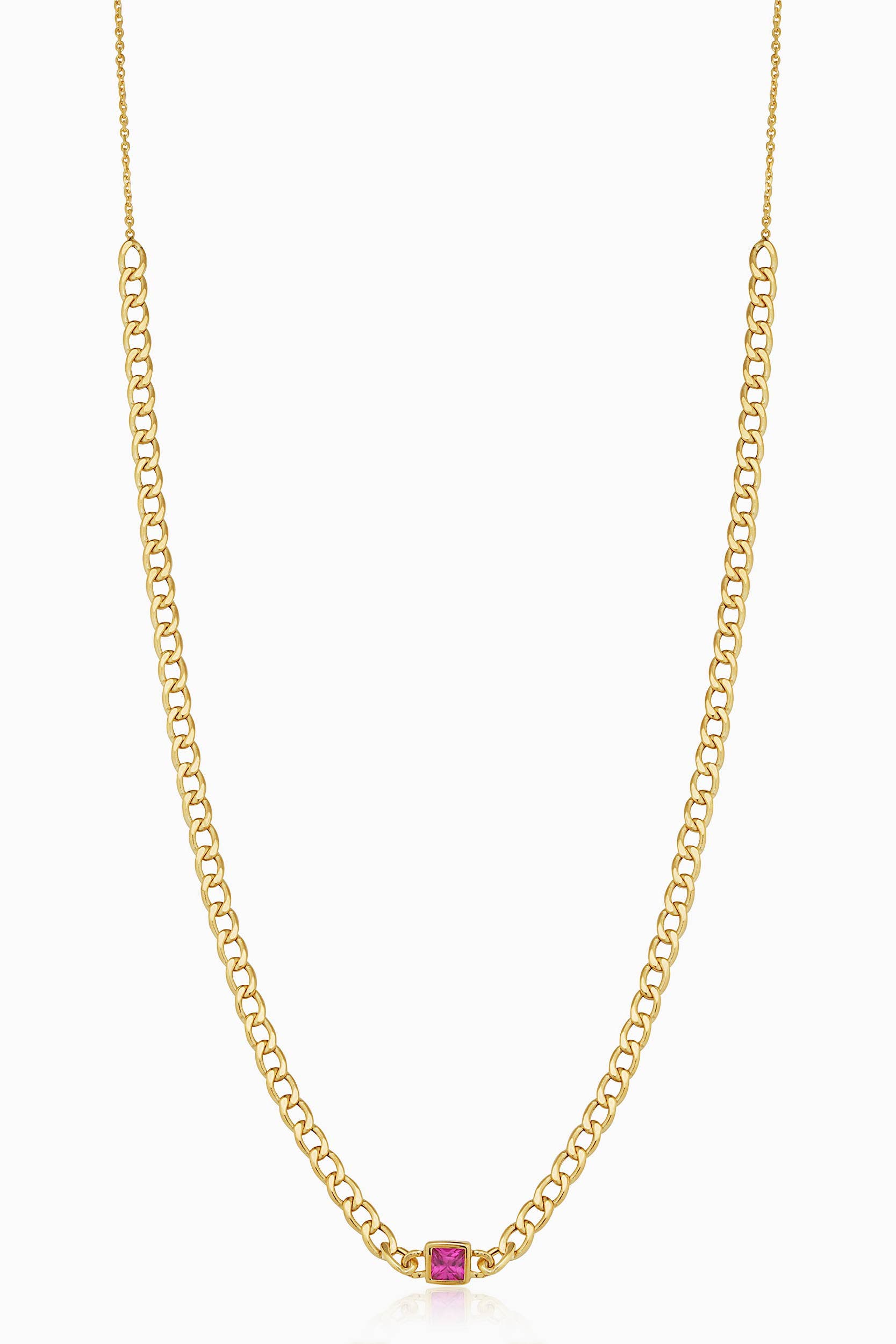 Gold - Red Zirconia
