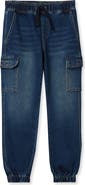 Lands' End Boys Iron Knee Knit Denim Jogger