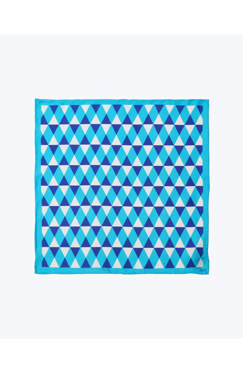 Knottery & Co Diamond Silk Twill Pocket Square, Main, color, Royal Blue