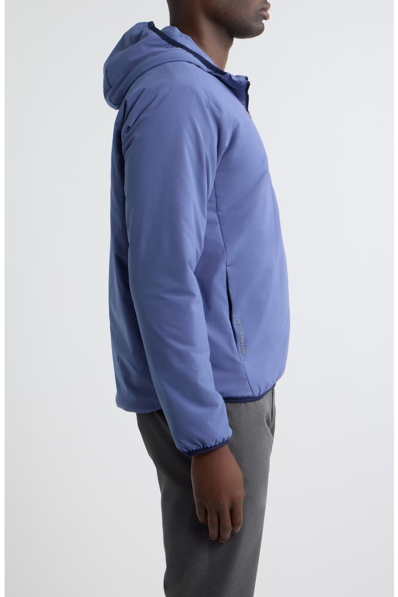 Ridge Half-Zip Hoodie, Alternate, color, BALI BLUE