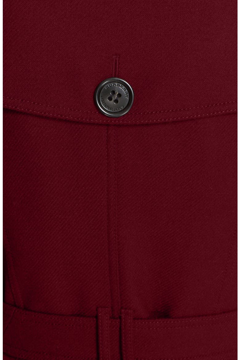 Gibbsmoore Funnel Collar Trench Coat, Alternate, color, DAMSON RED