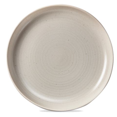 Loft Speckled Reactive Glaze Stoneware Dinner Plate Matte White