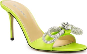 Camelia Crystal Buckle Slingback Pump