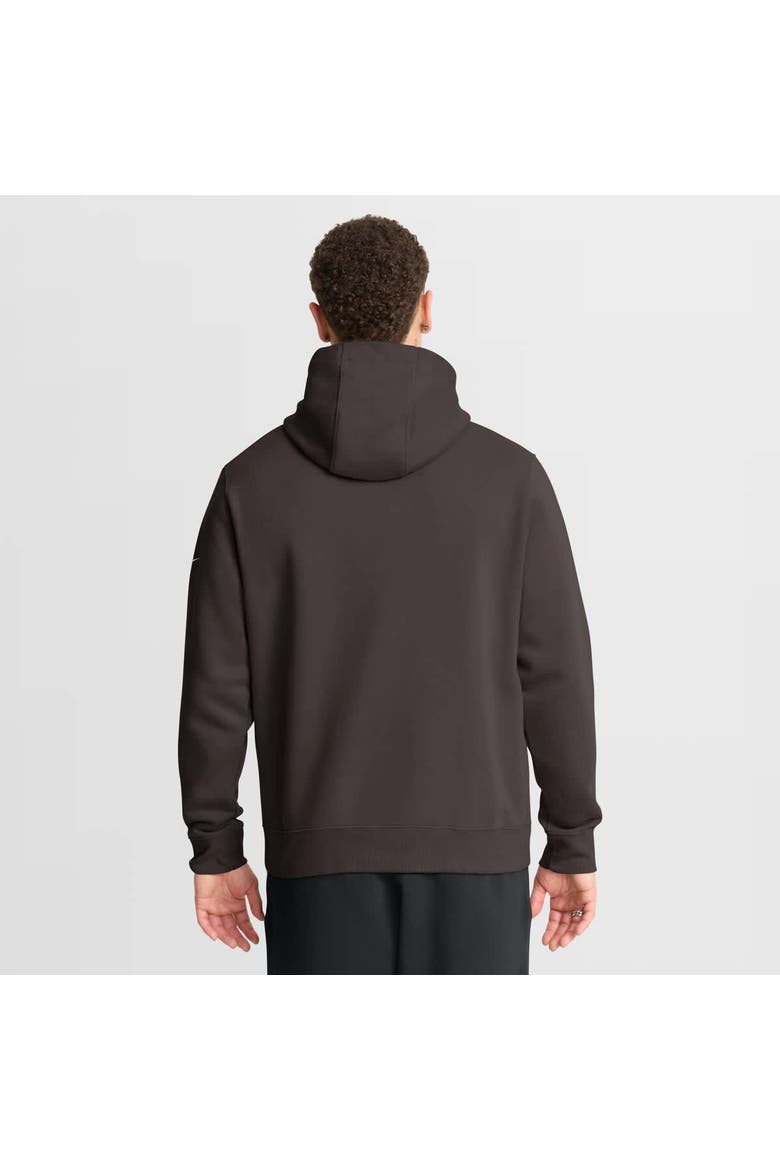 Men's Nike Brown Cleveland Browns Busted Play Club Fleece Pullover Hoodie, Alternate, color, Brown