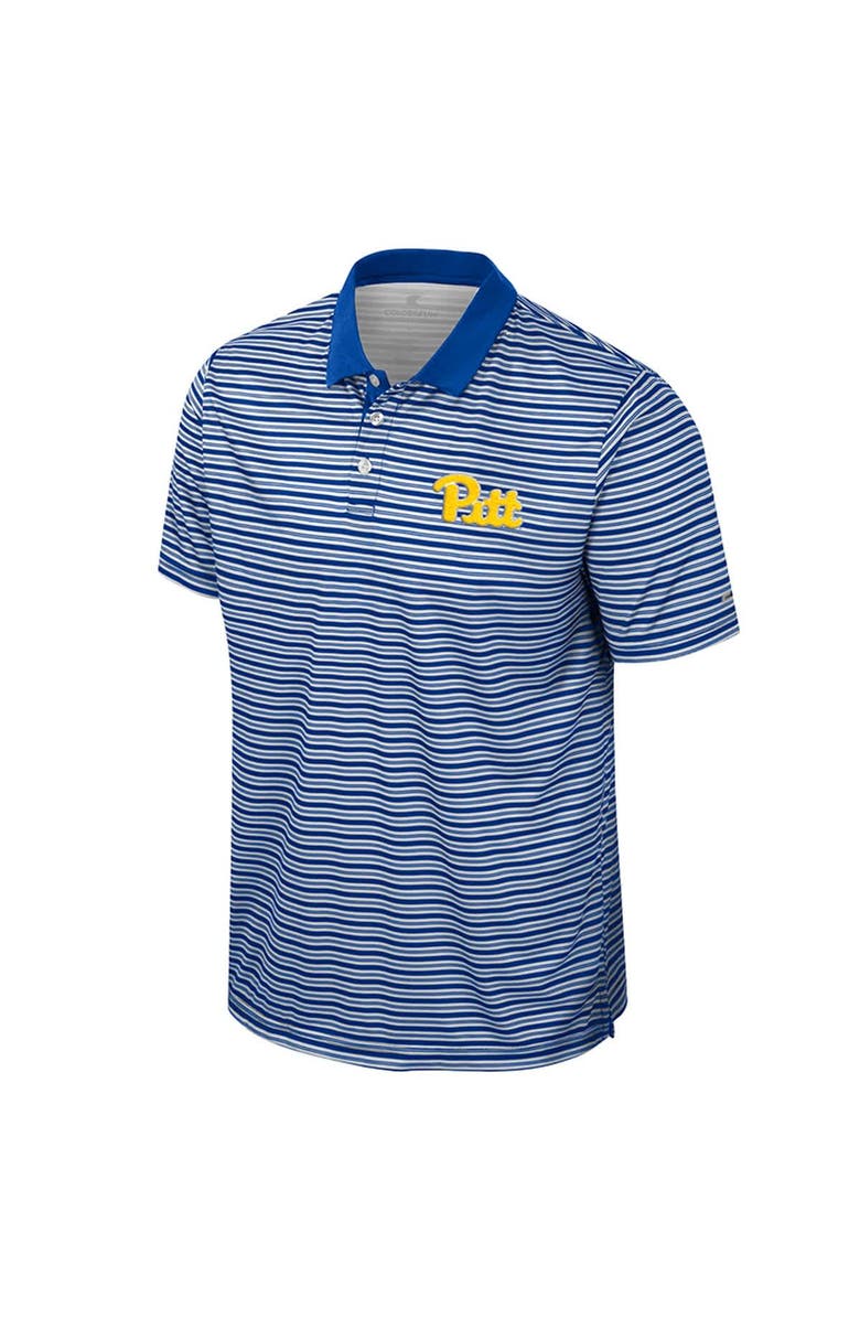COLOSSEUM Men's Colosseum Royal Pitt Panthers Striped Polo, Alternate, color, Royal