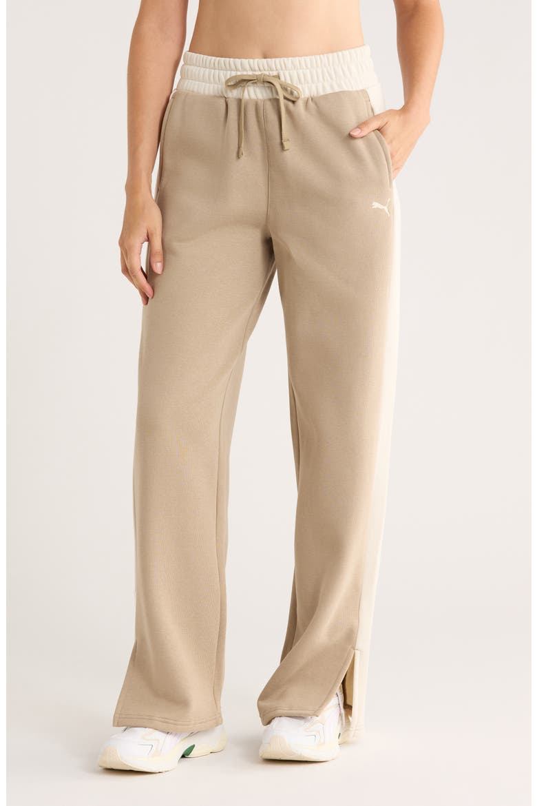 Split Wide Leg Sweatpants, Main, color, ICE COFFEE