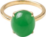 seree Dew Green jade stone ring