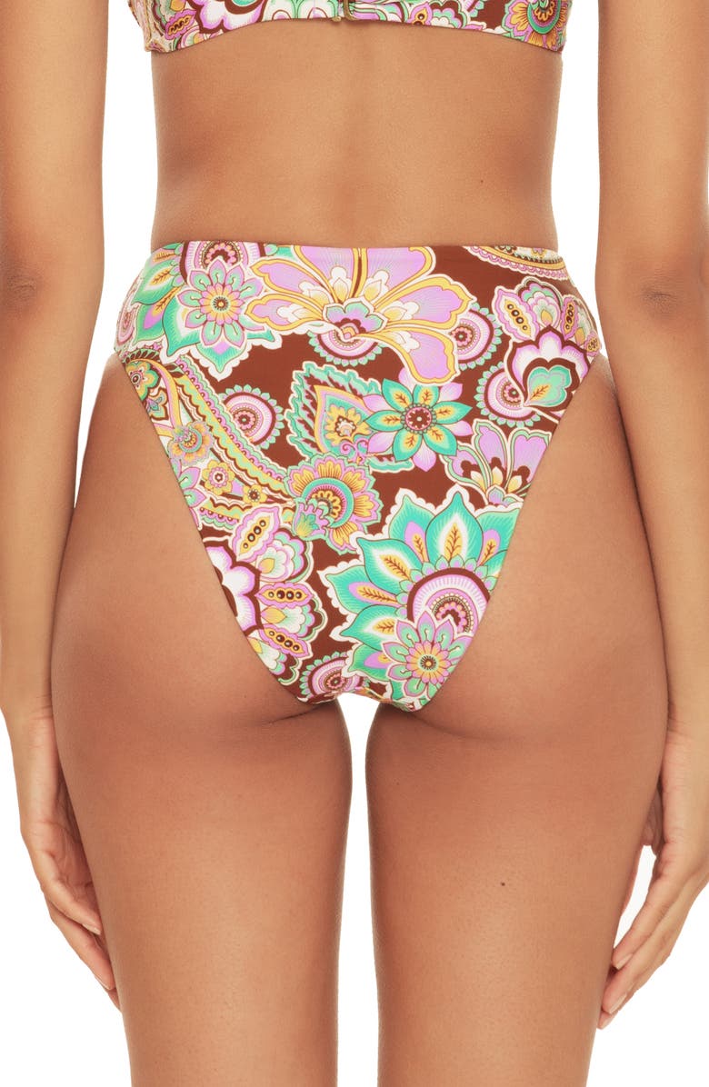 Becca Groovy High Waist Bikini Bottoms, Alternate, color,