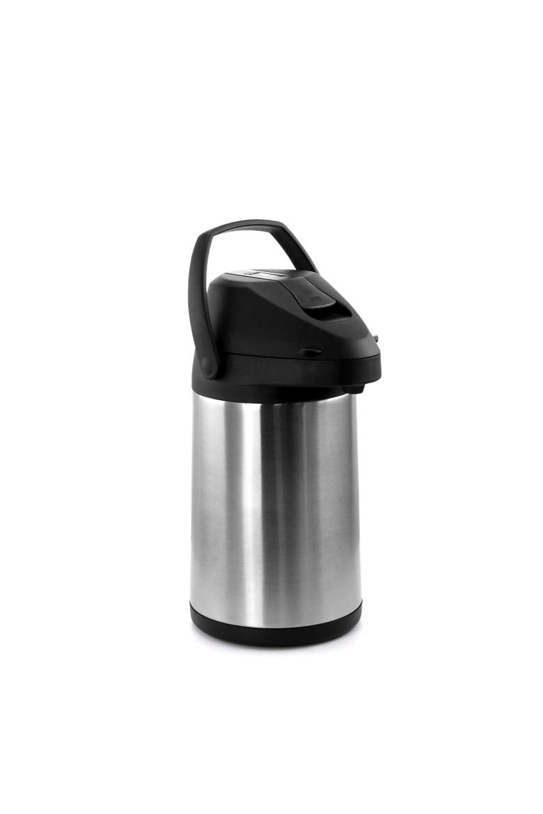 3.17 Quart Stainless Steel Airpot Hot Water Dispenser for Coffee and Tea, Main, color, Silver