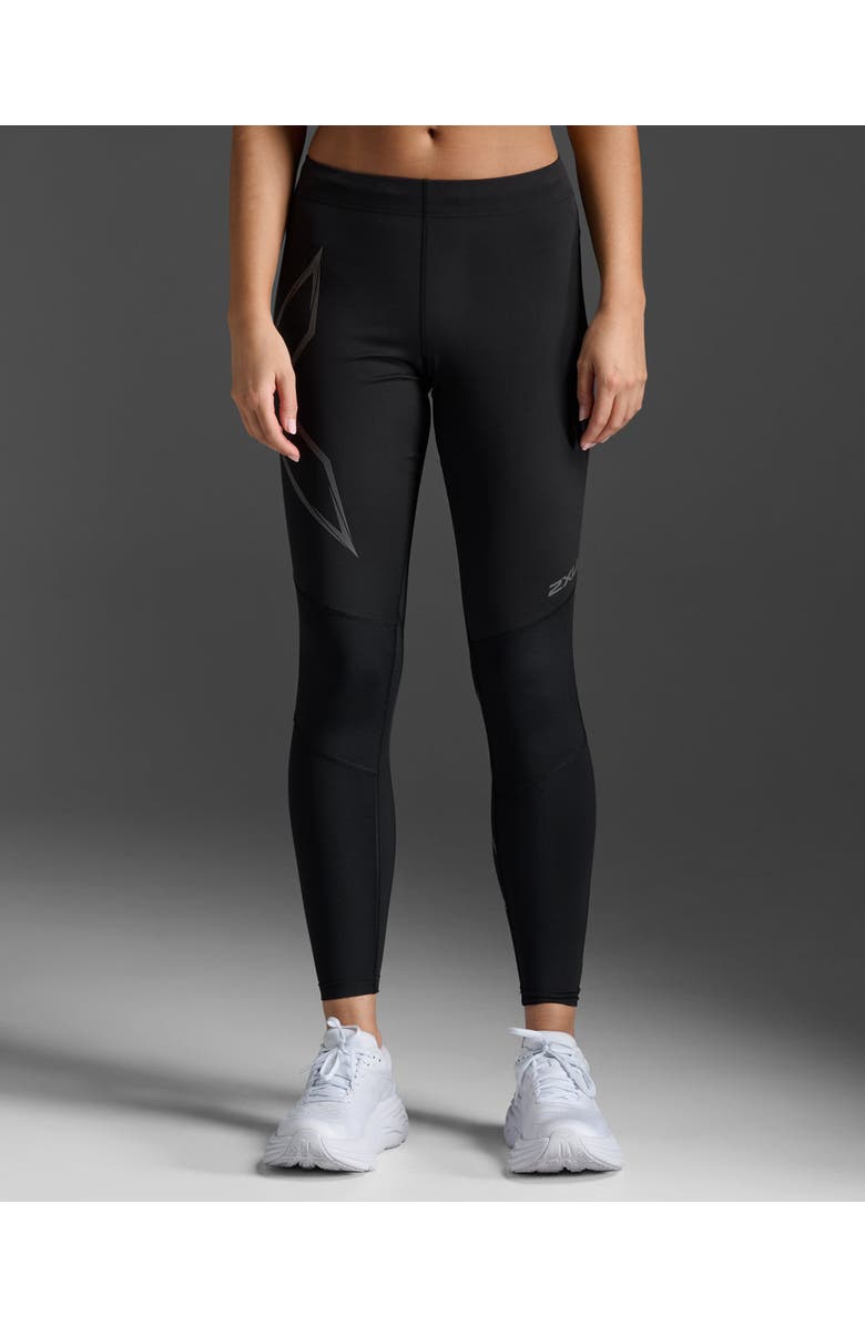 2XU Women's Ignition Shield Compression Tights, Main, color, Black/Black Reflective