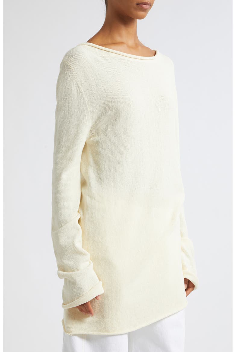 Yasmin Cotton Blend Tunic Top, Alternate, color, ALMOND