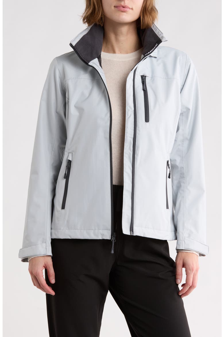Crew Waterproof Hooded Jacket, Alternate, color, 853 GREY FOG