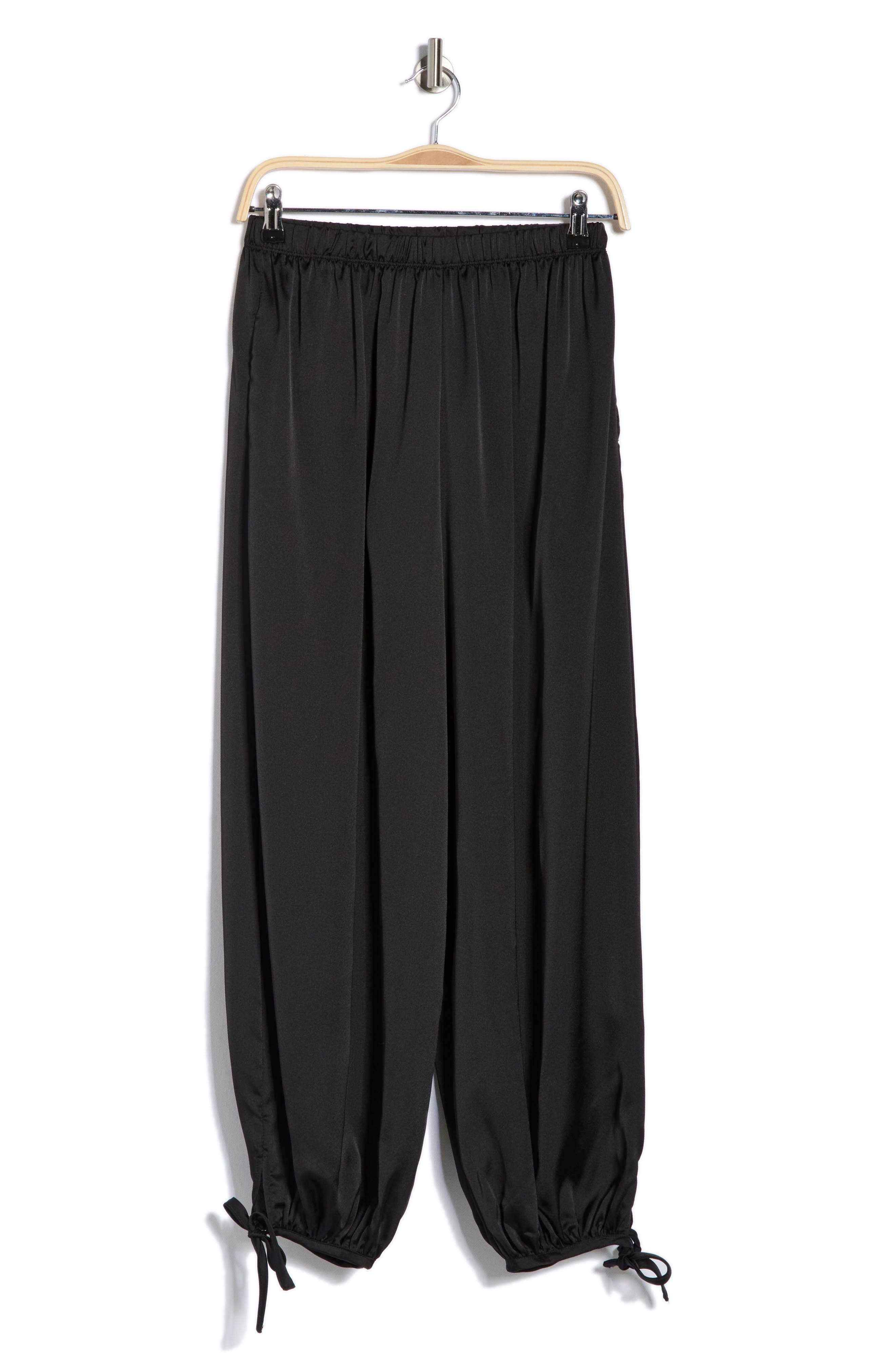 Renee C Tie Hem Satin Pants