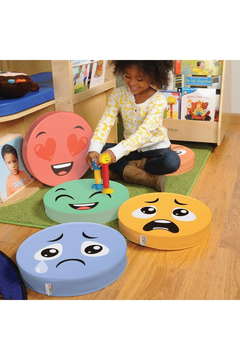 Emotion Floor Cushions - Set of 6, Alternate, color, Multicolored