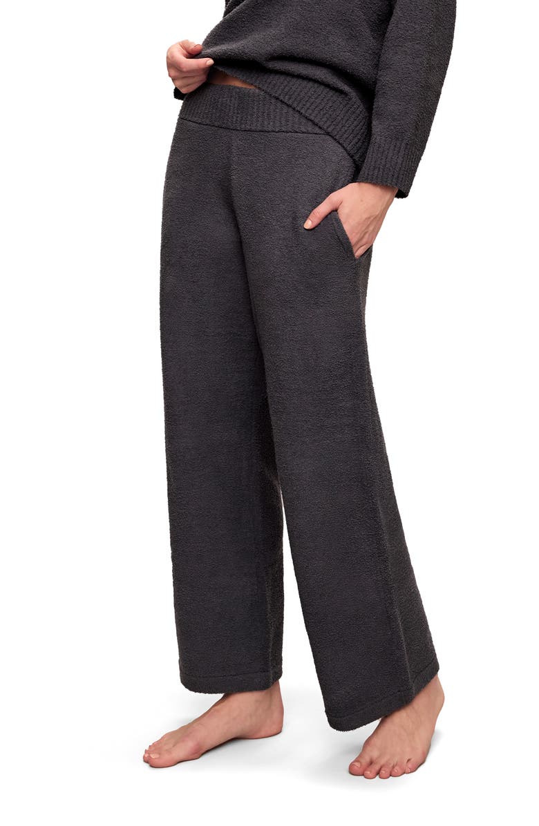 Eberjey Recycled Bouclé Wide Leg Pants, Main, color, 