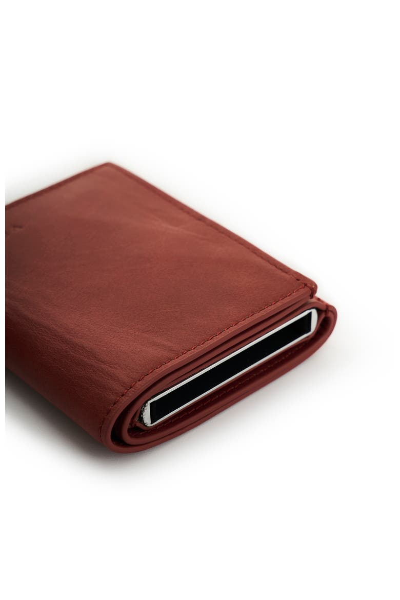 Garry Tech Leather Card Holder, Alternate, color, Burgundy