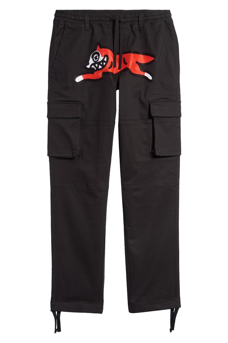Runner Cotton Cargo Pants, Alternate, color, BLACK