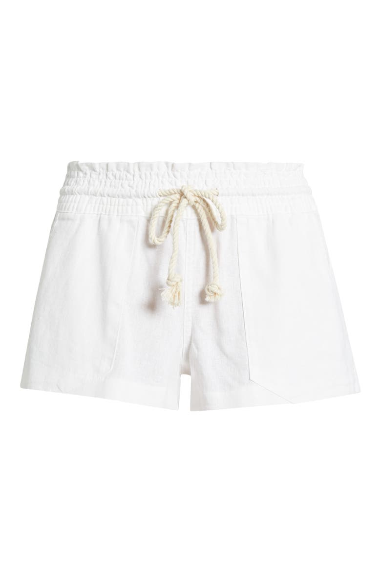 Oceanside Cotton Drawstring Shorts, Alternate, color, SEA SALT