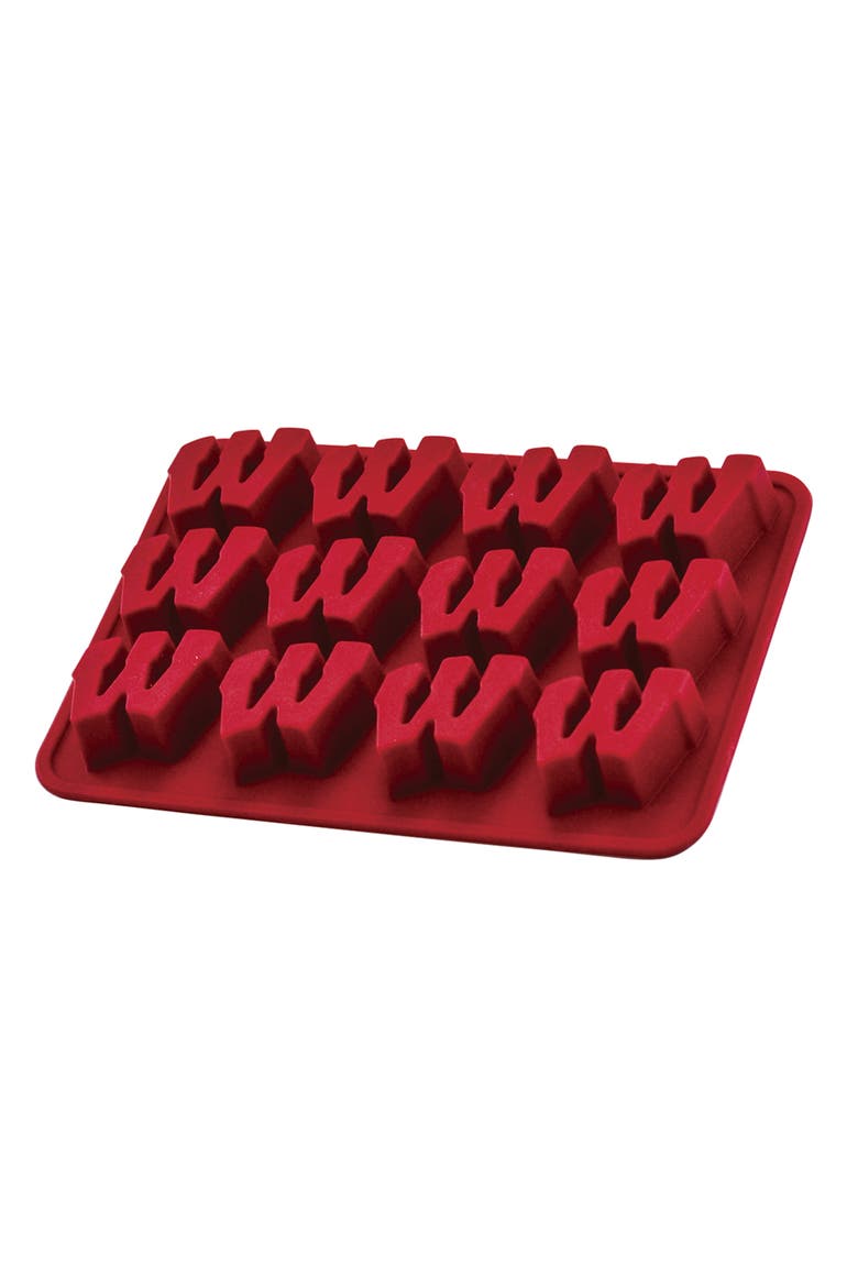 Wisconsin Badgers Ice Cube Tray, Alternate, color, Red