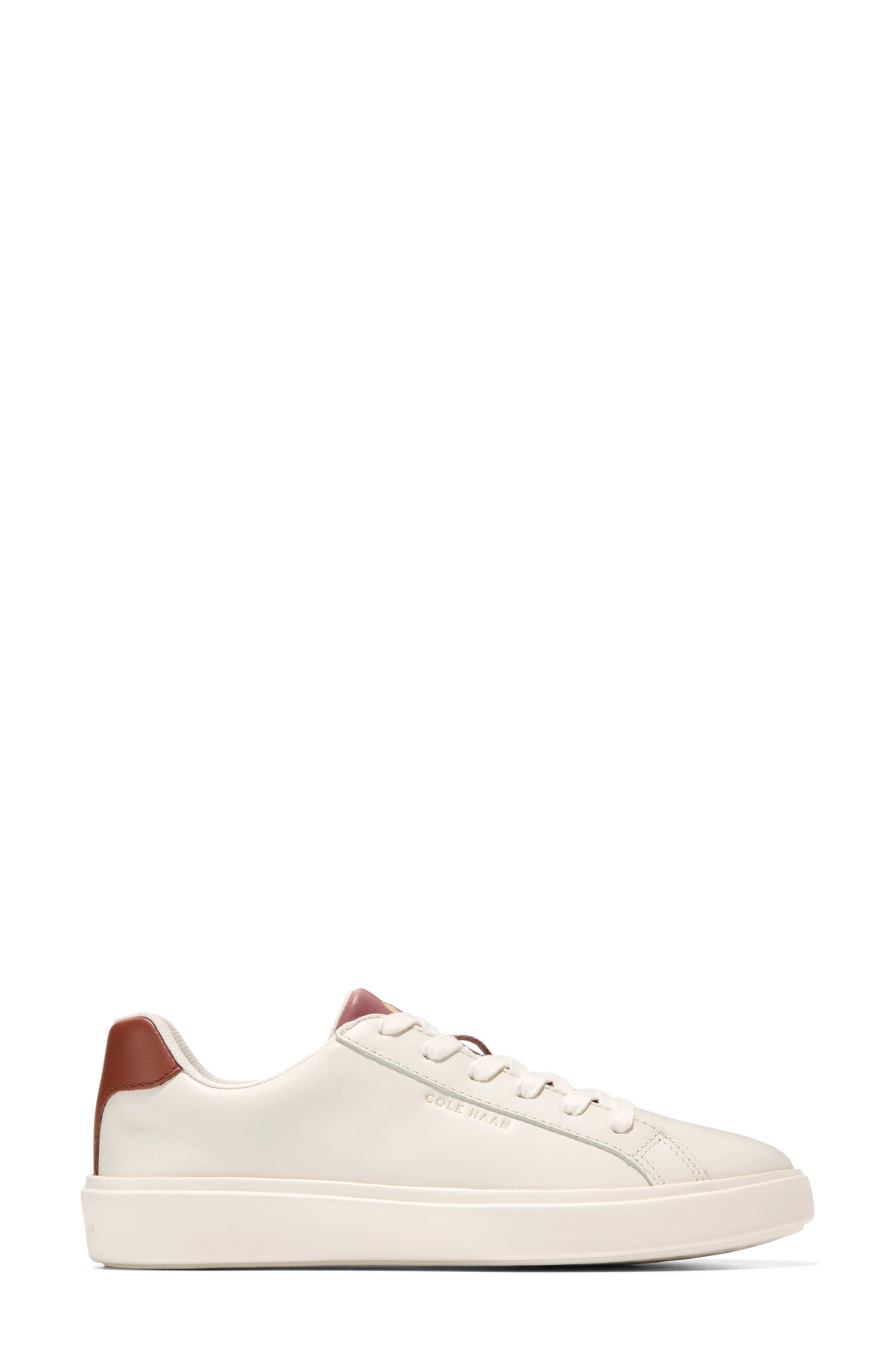 Grand Crosscourt Daily Sneaker, Alternate, color, POWDER LEATHER / MAHOGANY CROC